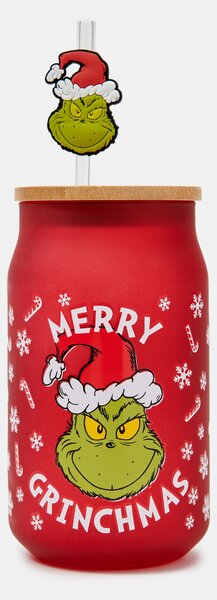 Sinsay - Hrnek s víčkem a brčkem Grinch - vícebarevná
