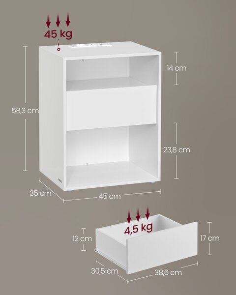 Noční stolek LET777W04