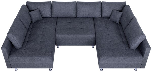 SEDACÍ SOUPRAVA, textil, antracitová P & B - Sedací soupravy, Online Only