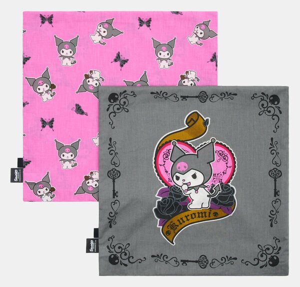 Sinsay - Sada bavlněných povlaků na polštáře Kuromi 2 pack - černá