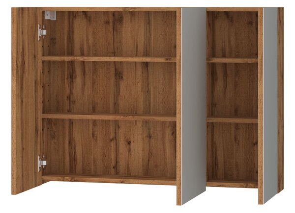 Lavedo Lotta Wotan Oak 100 – galerka (zrcadlová skříňka), smontovaná, závěsná | Lavedo by Aplomo