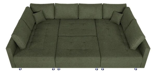 SEDACÍ SOUPRAVA, textil, olivově zelená P & B - Sedací soupravy, Online Only