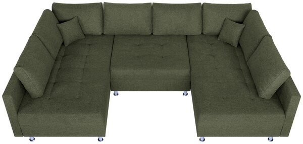 SEDACÍ SOUPRAVA, textil, olivově zelená P & B - Sedací soupravy, Online Only