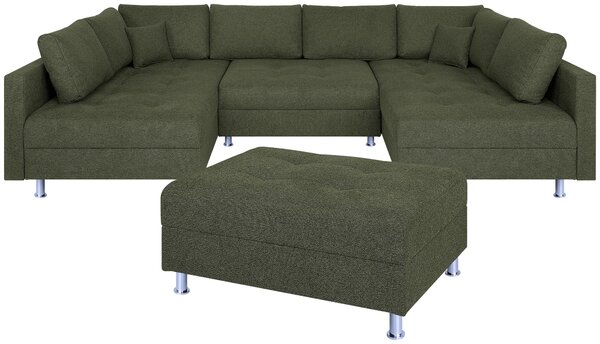 SEDACÍ SOUPRAVA, textil, olivově zelená P & B - Sedací soupravy, Online Only