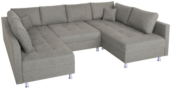 SEDACÍ SOUPRAVA, textil, šedohnědá P & B - Sedací soupravy, Online Only
