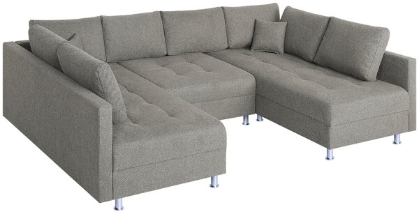 SEDACÍ SOUPRAVA, textil, šedohnědá P & B - Sedací soupravy, Online Only