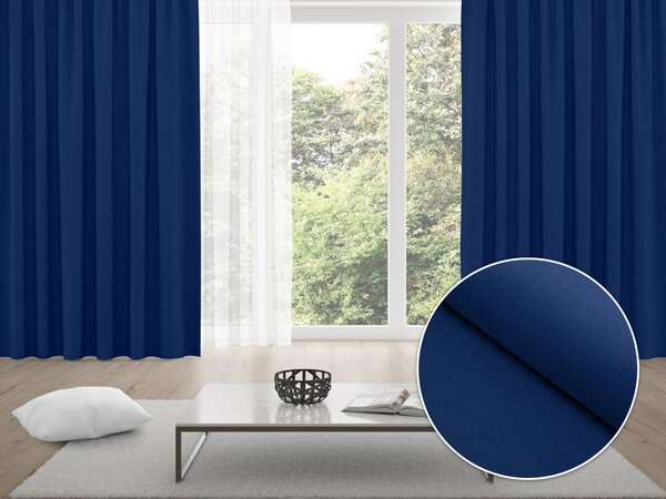 Biante Zatemňovací závěs Blackout BKS-411 Námořnická modrá - šířka 140 cm 140x140 cm