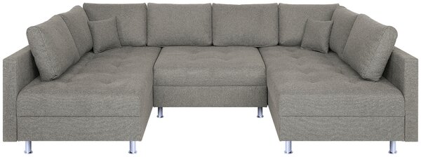 SEDACÍ SOUPRAVA, textil, šedohnědá P & B - Sedací soupravy, Online Only