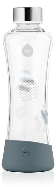 Skleněná lahev EQUA Metallic Silver 550 ml