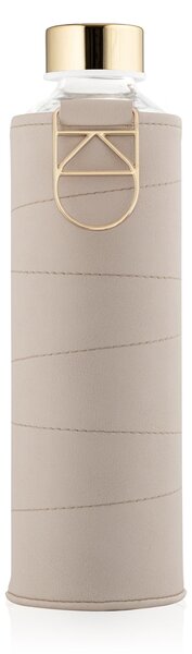 Skleněná lahev s obalem z umělé kůže EQUA Beige 750 ml