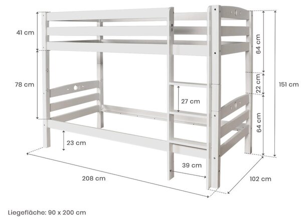 PALANDA 90/200 cm MID.YOU - Palandy, Online Only