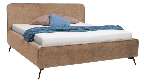 ČALOUNĚNÁ POSTEL, 180/200 cm, béžová Moderano - Manželské postele