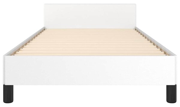 Rám postele s čelem bílý 80 x 200 cm umělá kůže 3125416