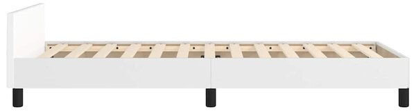 Rám postele s čelem bílý 80 x 200 cm umělá kůže 3125416