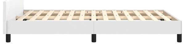 Rám postele s čelem bílý 120x200 cm umělá kůže 3125562