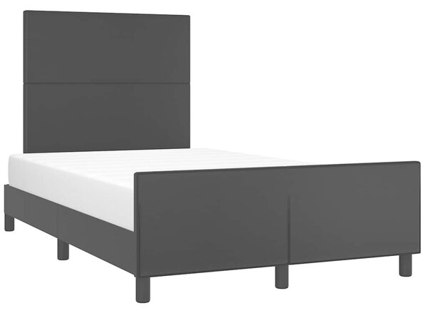 Rám postele s čelem černý 120 x 200 cm umělá kůže 3125439