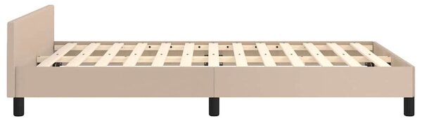 Rám postele s čelem cappuccino 120x200 cm umělá kůže 3125444