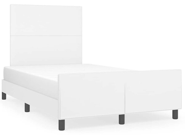 Rám postele s čelem bílý 120x200 cm umělá kůže 3125440