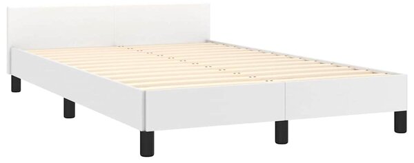 Rám postele s čelem bílý 120x200 cm umělá kůže 3125562