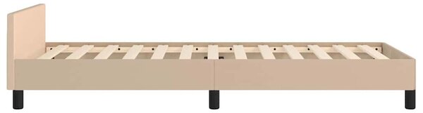 Rám postele s čelem cappuccino 90x200 cm umělá kůže 3125432