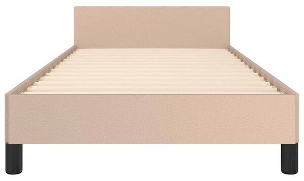 Rám postele s čelem cappuccino 90x200 cm umělá kůže 3125432