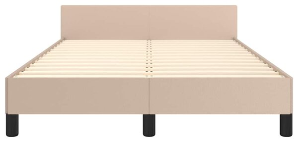 Rám postele s čelem cappuccino 120x200 cm umělá kůže 3125444