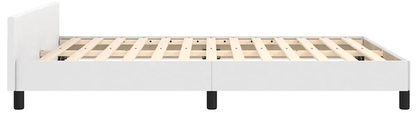 Rám postele s čelem bílý 140x190 cm umělá kůže 3125568