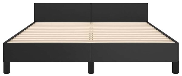 Rám postele s čelem černý 140x190 cm umělá kůže 3125445