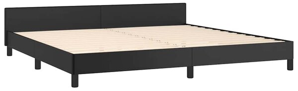 Rám postele s čelem černý 200x200 cm umělá kůže 3125469