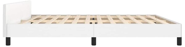 Rám postele s čelem bílý 200x200 cm umělá kůže 3125592