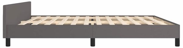 Rám postele s čelem šedý 200x200 cm umělá kůže 3125473