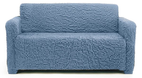 Blancheporte Extra pružný potah s plastickým vzorem na křeslo/pohovku s opěrkami nebeská modrá pohovka 2 místná