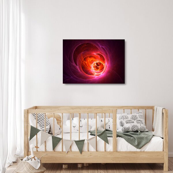 Moderní obraz růžové abstrakce (70x50 cm)