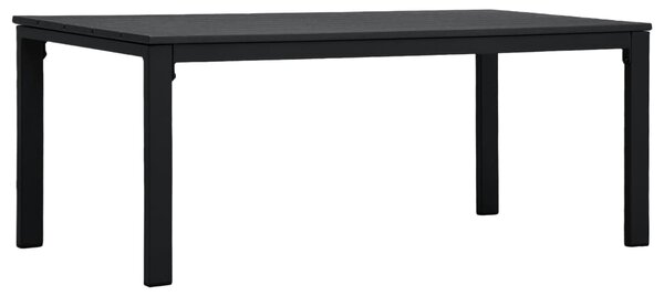 Konferenční stolek černý 98 x 48 x 39 cm HDPE dřevěný vzhled