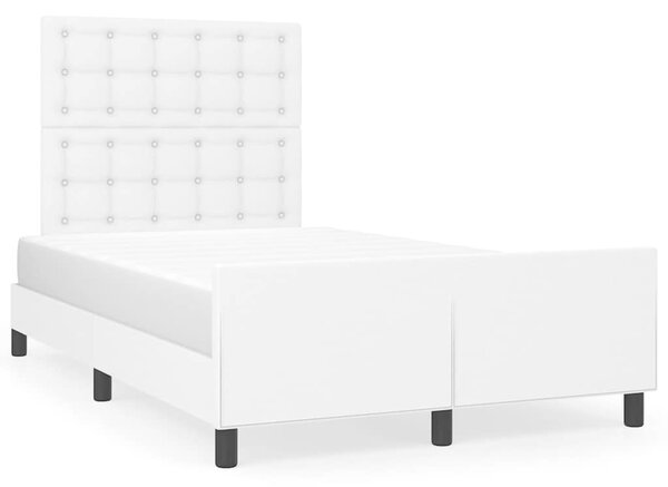 Rám postele s čelem bílý 120x200 cm umělá kůže 3125562