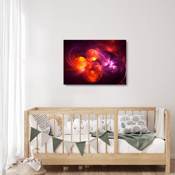 Skleněný obraz moderní abstrakce (70x50 cm)