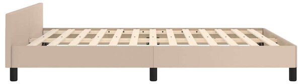 Rám postele s čelem cappuccino 140x190 cm umělá kůže 3125572