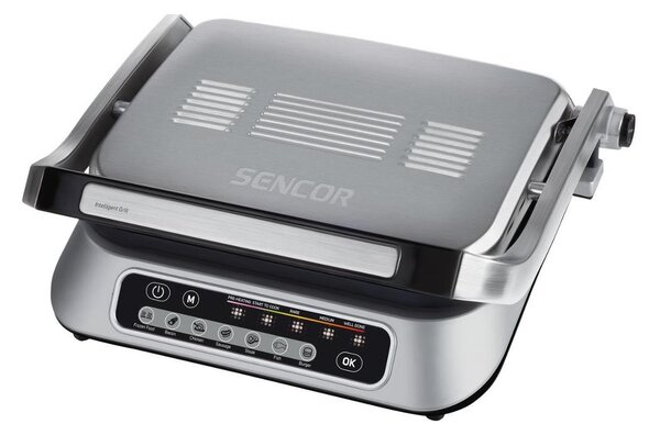 Sencor - Kontaktní gril 2100W/230V matný chrom