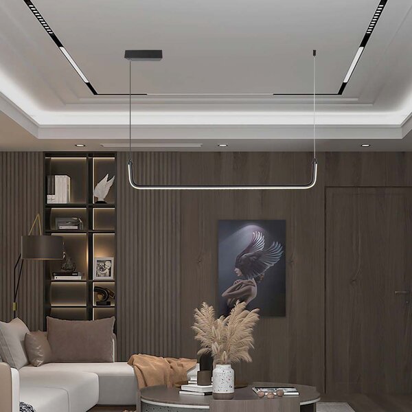 Černé závěsné LED svítidlo designové 90,5cm 12W - LED Solution - LED lustry a svítidla > Lustry