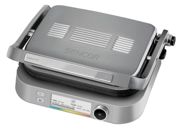 Sencor - Kontaktní gril 2100W/230V matný chrom