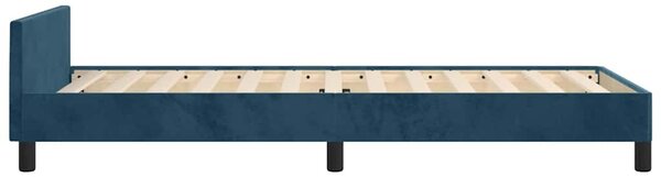 Rám postele bez matrace tmavě modrý 90x190 cm samet 3125609