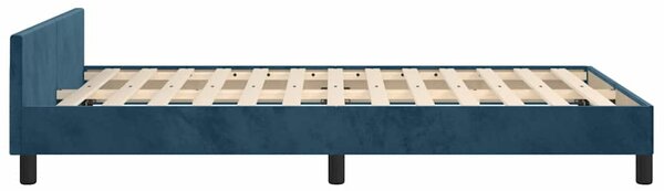 Rám postele bez matrace tmavě modrý 120 x 200 cm samet 3125688
