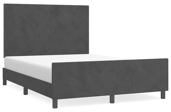 Rám postele bez matrace černý 140 x 190 cm samet 3125631