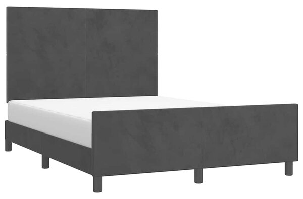 Rám postele bez matrace černý 140 x 190 cm samet 3125631