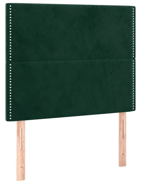 Rám postele bez matrace tmavě zelená 120 x 200 cm samet 3125687