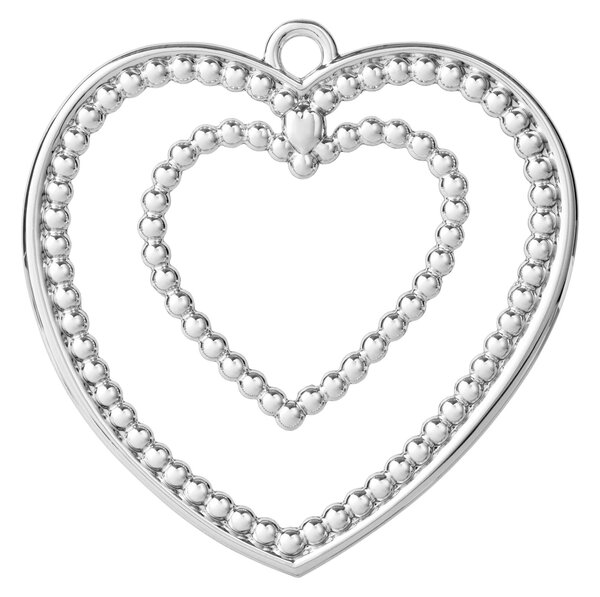 Rosendahl Vánoční ozdoba Ball Heart - Silver RSD116