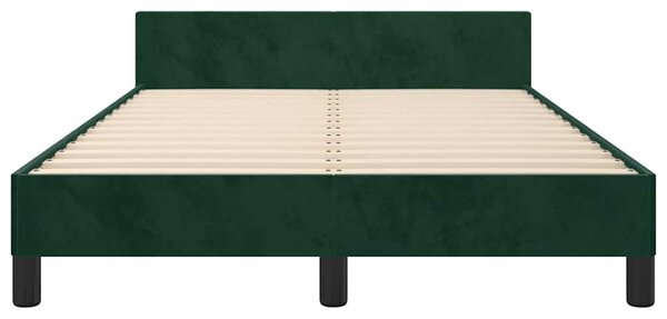 Rám postele bez matrace tmavě zelená 120 x 200 cm samet 3125687