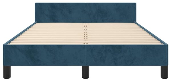 Rám postele bez matrace tmavě modrý 120 x 200 cm samet 3125688