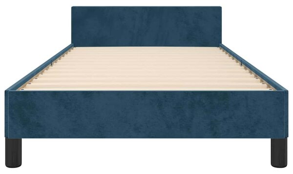 Rám postele bez matrace tmavě modrý 80x200 cm samet 3125908