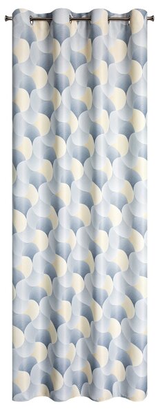 ZATEMŇOVACÍ ZÁVĚS NA KROUŽCÍCH ASETA 140X250 CM VZOROVANÁ